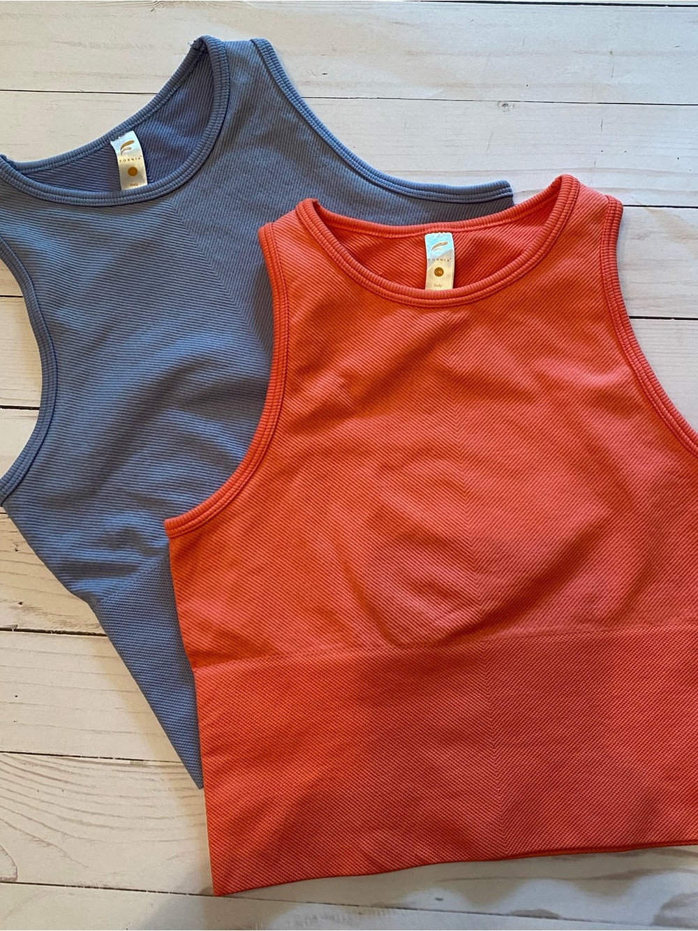 Girls FORNIA Chevron Crop Top Pair L/XL